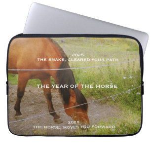The year of the Horse, 2026 qoute  Laptop Sleeve