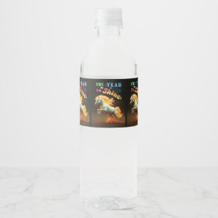 The Year To Shine Water Bottle Label