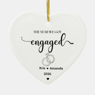 The Year We Got Engaged Ornament