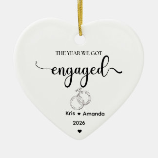The Year We Got Engaged Ornament