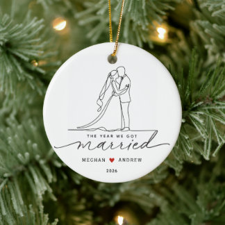 The Year We Got Married Ornament