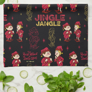 THE YEAR WITHOUT A SANTA CLAUS™ Elf Pattern Kitchen Towel