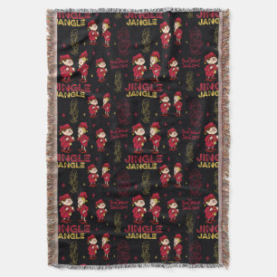 THE YEAR WITHOUT A SANTA CLAUS™   Elf Pattern Throw Blanket