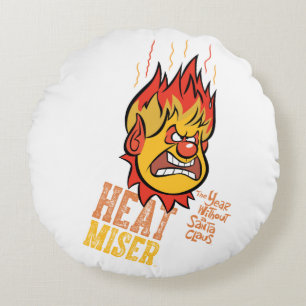 THE YEAR WITHOUT A SANTA CLAUS™ Heat Miser Fumin Round Pillow