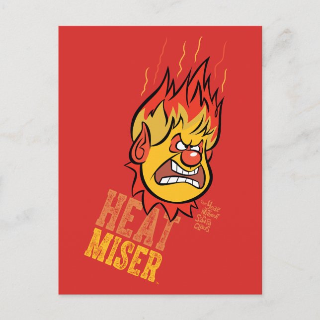 THE YEAR WITHOUT A SANTA CLAUS™ Heat Miser Fuming Postcard (Front)