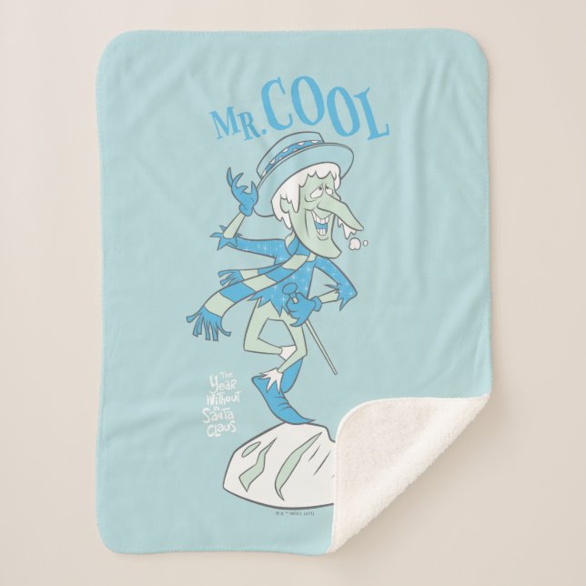 THE YEAR WITHOUT A SANTA CLAUS™ | Mr. Cool Sherpa Blanket (Front)