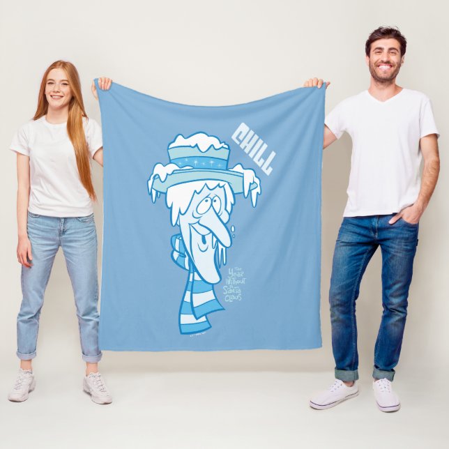 THE YEAR WITHOUT A SANTA CLAUS™ | Snow Miser Chill Fleece Blanket (In Situ)