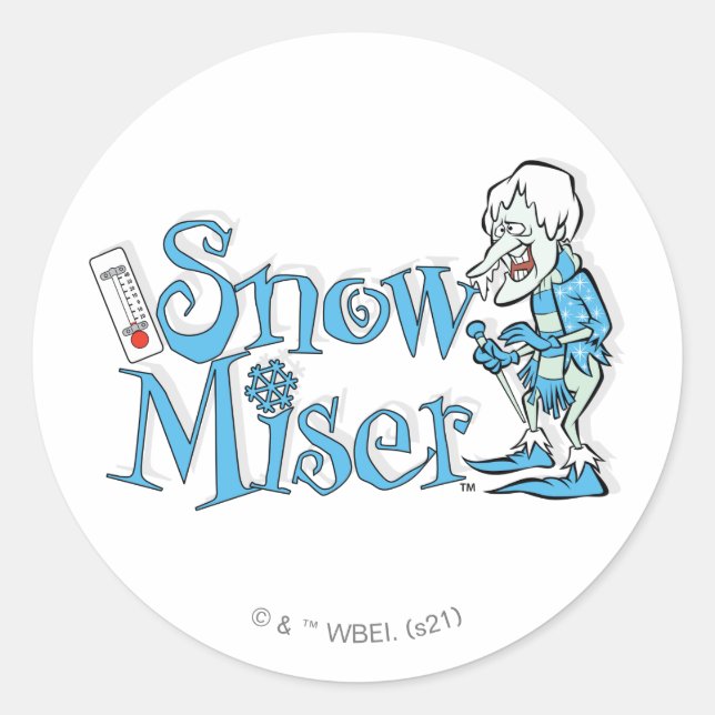 THE YEAR WITHOUT A SANTA CLAUS™ | Snow Miser Classic Round Sticker (Front)