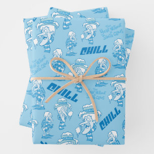 THE YEAR WITHOUT A SANTA CLAUS™ Snow Miser Pattern Wrapping Paper Sheet