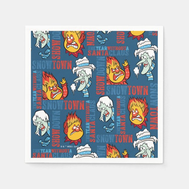 THE YEAR WITHOUT A SANTA CLAUS™ Snowtown Showdown Napkin (Front)