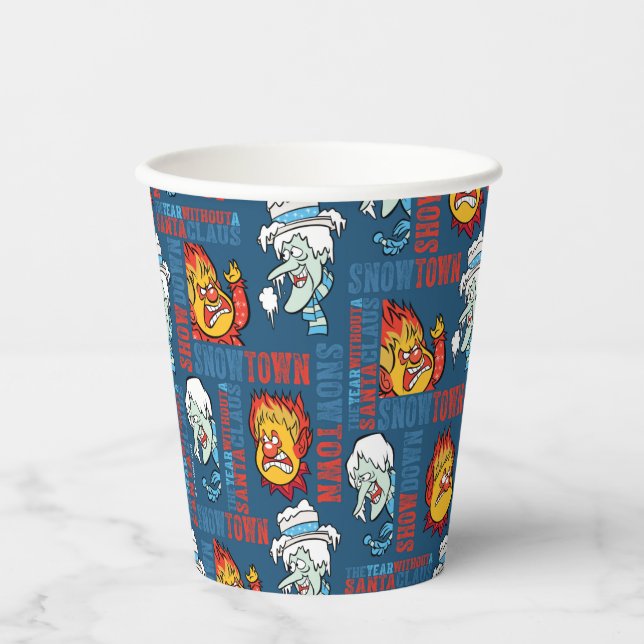 THE YEAR WITHOUT A SANTA CLAUS™ Snowtown Showdown Paper Cups (Front)