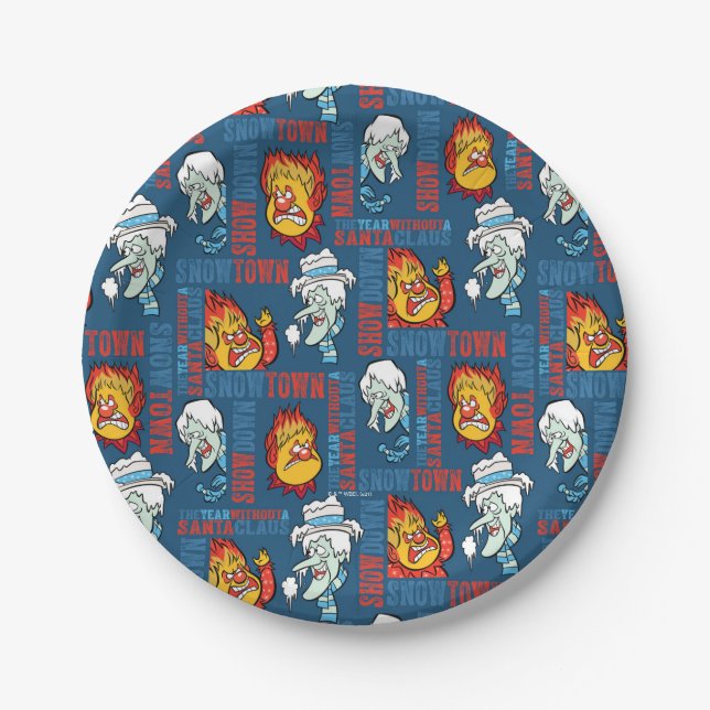 THE YEAR WITHOUT A SANTA CLAUS™ Snowtown Showdown Paper Plate (Front)