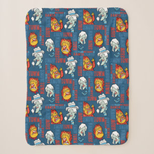 THE YEAR WITHOUT A SANTA CLAUS™ Snowtown Showdown Sherpa Blanket