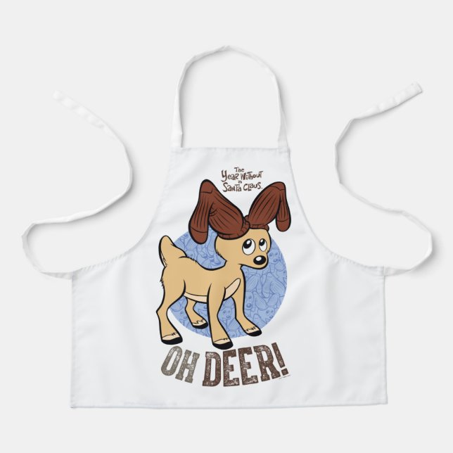 THE YEAR WITHOUT A SANTA CLAUS™ | Vixen "Oh Deer" Apron (Front)