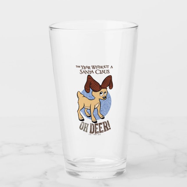 THE YEAR WITHOUT A SANTA CLAUS™ | Vixen "Oh Deer" Glass (Front)
