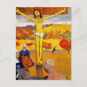 The Yellow Christ by Paul Gauguin Postcard