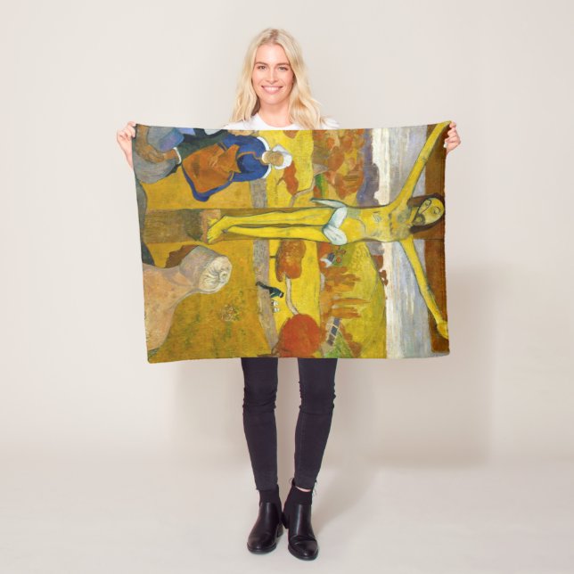 The Yellow Christ, Gauguin Fleece Blanket (In Situ)