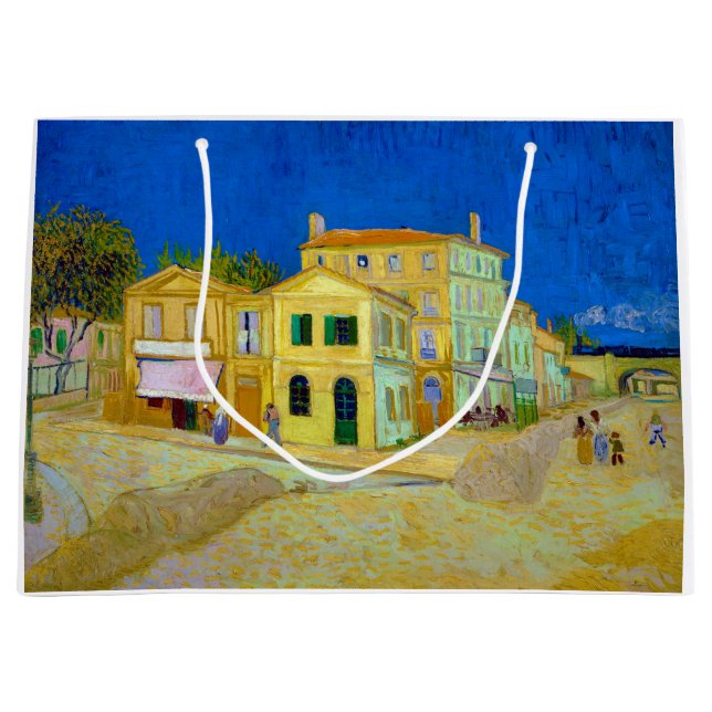 The Yellow House, Van Gogh Large Gift Bag (Front)