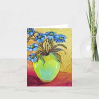 'The Yellow Vase' Greeting Card