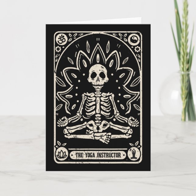 The Yoga Instructor Tarot Card Halloween  (Front)