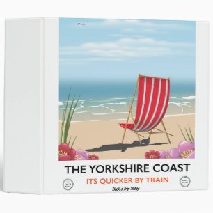 The Yorkshire coast vintage seaside poster Binder