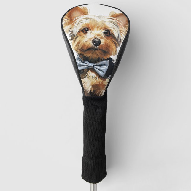 The Yorkshire Terrier Dog 001 - Odessa Leyendecker Golf Head Cover (Front)