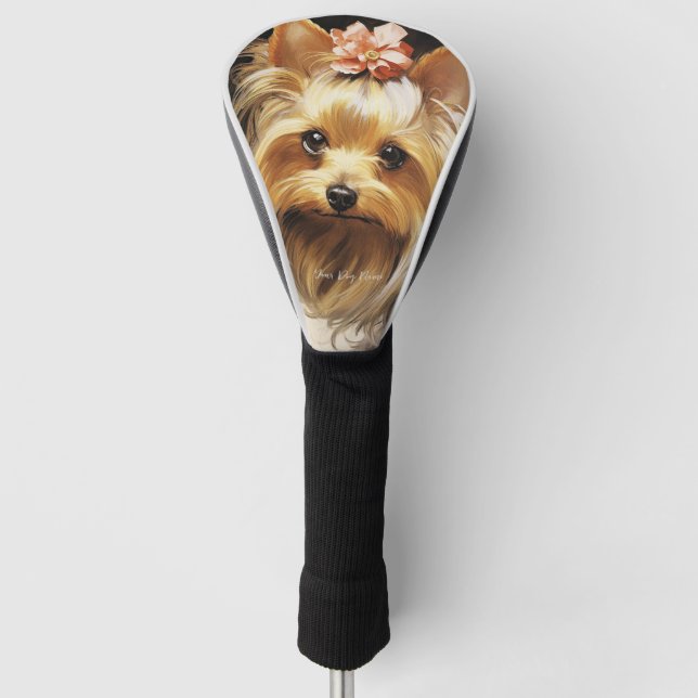The Yorkshire Terrier Dog 002 - Odessa Leyendecker Golf Head Cover (Front)