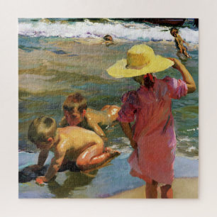 The Young Amphibians painting by Joaquin Sorolla Jigsaw Puzzle