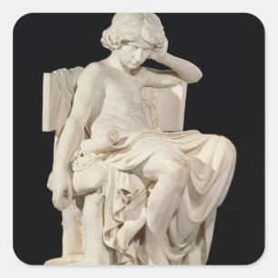 The Young Aristotle, 1870 Square Sticker