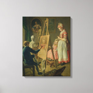 The Young Artist, c.1760 Canvas Print