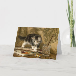 The Young Artist   Henriëtte Ronner-Knip Card