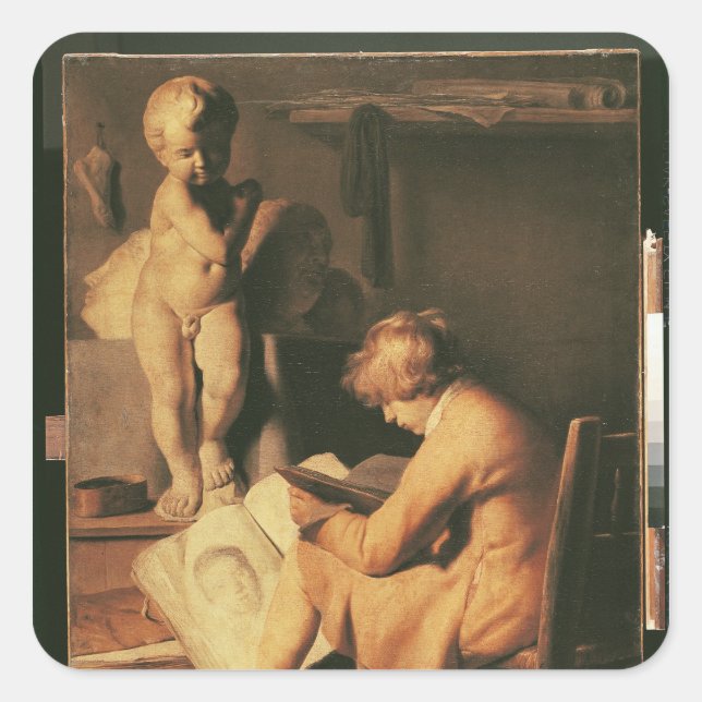 The Young Artist Square Sticker (Front)