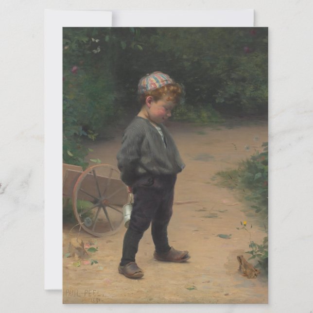 The Young Biologist (by Paul Peel) Card (Front)