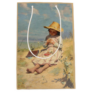 The Young Botanist (by Paul Peel) Medium Gift Bag