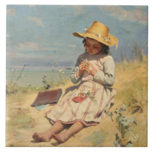 The Young Botanist (by Paul Peel) Tile