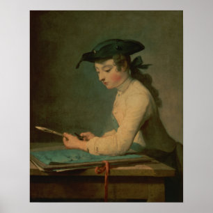The Young Draughtsman, 1737 Poster