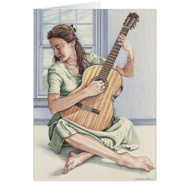 The Young Guitarist Card (Front)