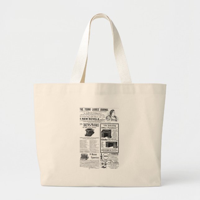 The Young Ladies' Journal Large Tote Bag (Front)