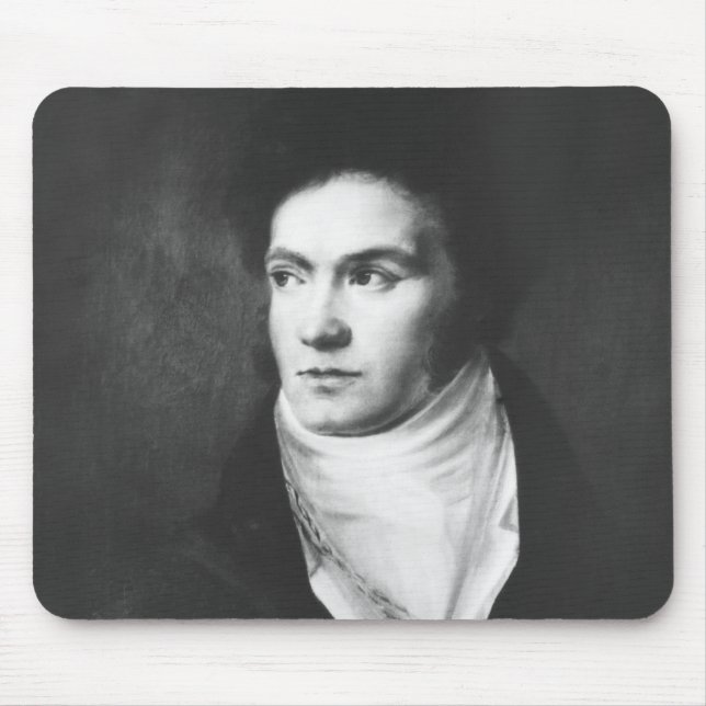 The young Ludwig van Beethoven  1806 Mouse Pad (Front)