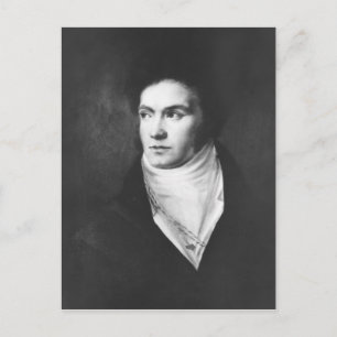 The young Ludwig van Beethoven  1806 Postcard