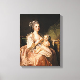 The Young Mother, c.1770-80 Canvas Print
