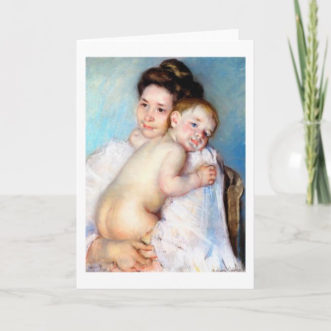 The Young Mother, Cassatt Card (Front)