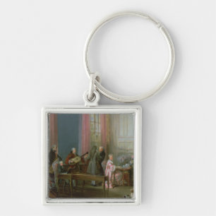 The Young Mozart at the clavichord Keychain