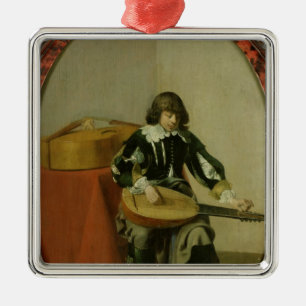 The Young Musician Metal Ornament