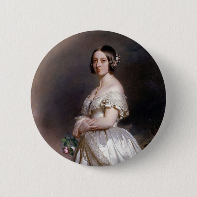 The Young Queen Victoria 2 Inch Round Button (Front)