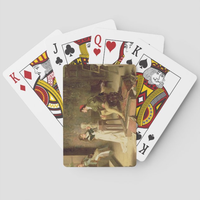 The Young Sculptress (oil on canvas) Playing Cards (Back)
