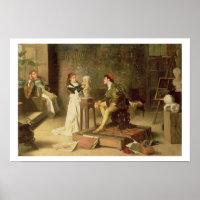The Young Sculptress (oil on canvas)