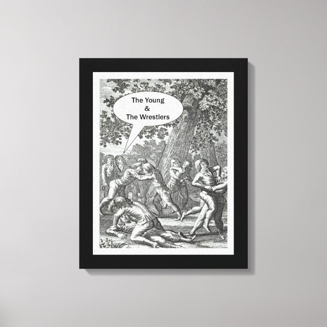 The Young & The Wrestlers Canvas Print (Front)
