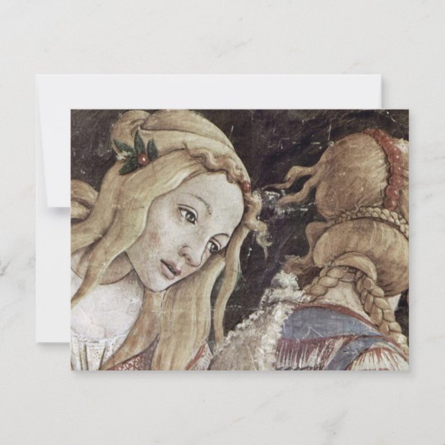 The Youth Of Moses, Detail By Botticelli Sandro Invitation (Front)