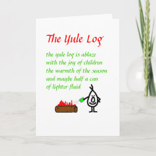 The Yule Log Holiday Card